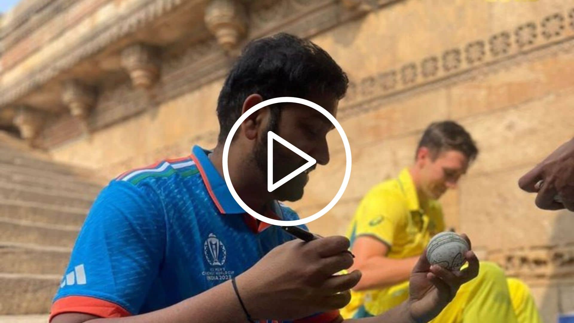[Watch] Rohit Sharma and Cummins In Dazzling Pre-Match Photoshoot Ahead Of WC 2023 Final